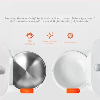 Petkit eredeti kerámia tál, kompatibil automata etetőkkel, macska- és kutyáknak, univerzális etetőtál, a fekete álla megelőzésére