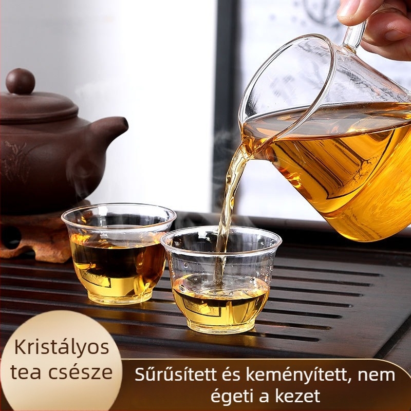 Egyszer használatos Kung Fu teás pohár, kerek, PS anyag, kapacitás kevesebb mint 100 ml, mikrohullámú sütőben nem használható