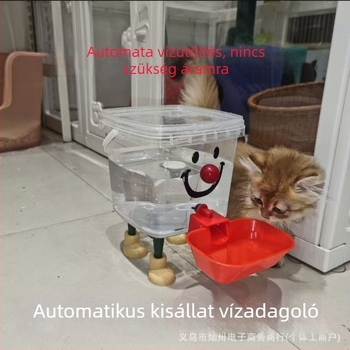 Macska automata itató, hordozható, áram nélkül, nagy kapacitású, új modell