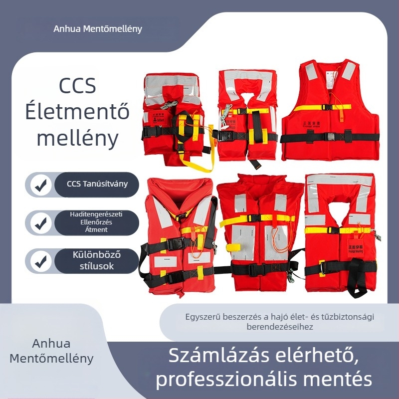 Hajózási mentőmellény – Új szabvány, CCS tanúsítvány, felnőtteknek és gyermekeknek