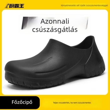 Uniszex konyhai munkacipő, EVA felsőrész és talp, vízálló, csúszásmentes, alacsony szárú, lapos sarok, modell cs1373
