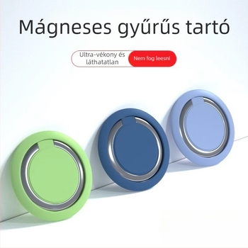 Telefon gyűrűs tartó – mágneses autó- és asztali tartó, fém, Raufini, testreszabás támogatott