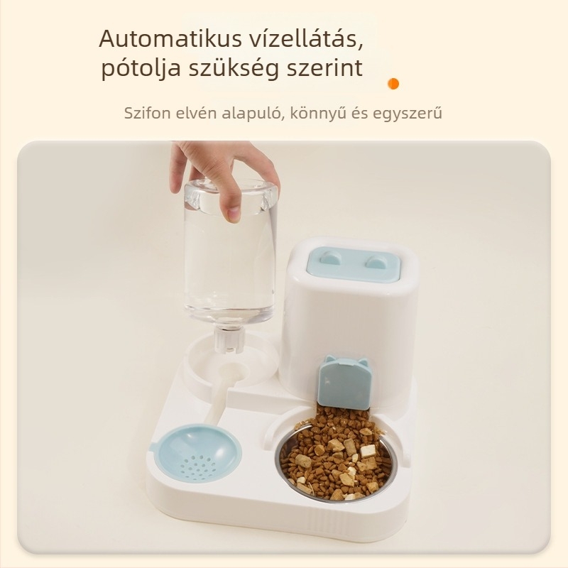 Hi cute Macska víz- és etető adagoló, mindent egyben, műanyagból