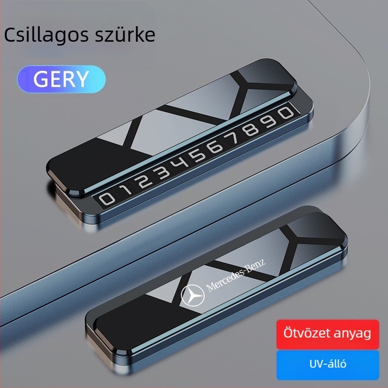 Ideiglenes parkolási tábla, STOP jel formájú, modell V6, fém test, ötvözet alap + tükrös PC, logó nyomtatás elérhető