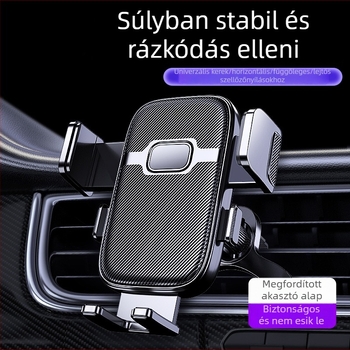 Mo jile Autótelefon-tartó - Snap-on rögzítés a szellőzőnyílásra, Univerzális kompatibilitás, Nincs áramellátás