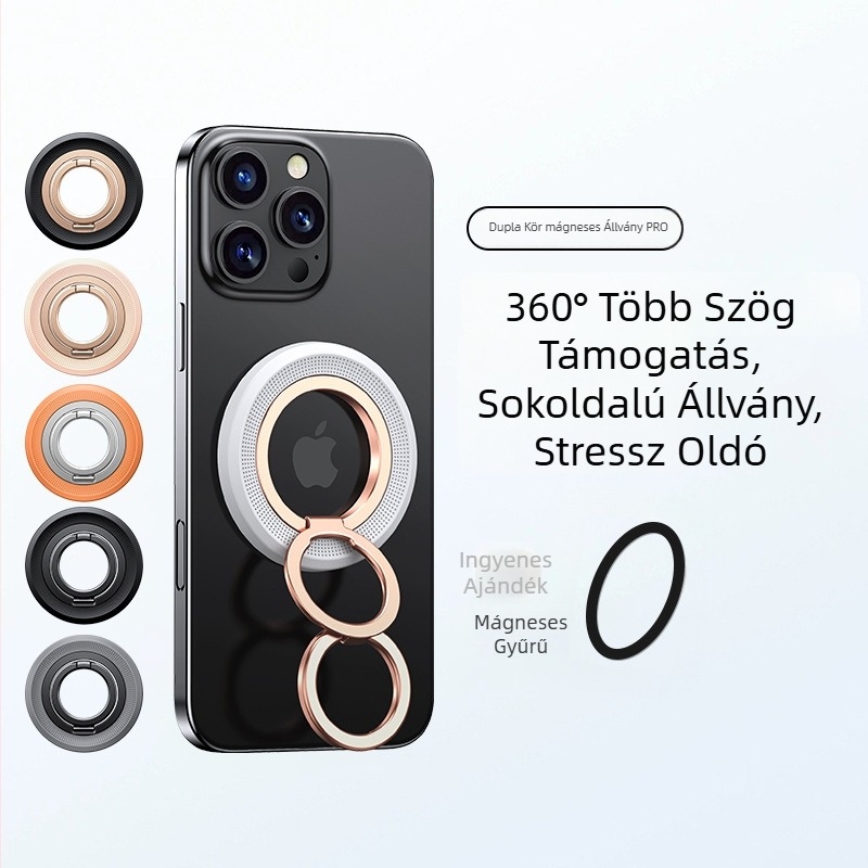 Asztali telefon-tartó 360°-os forgással, PC és aluminiumötvözet anyagból, testreszabás támogatott