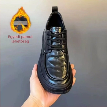 Férfi Puha Bőr Casual Cipő | Felső: Super Fiber; Belső: Pigskin; Talp: Gumi; Orr: Kerek; Sarokmagasság: 1–3 cm