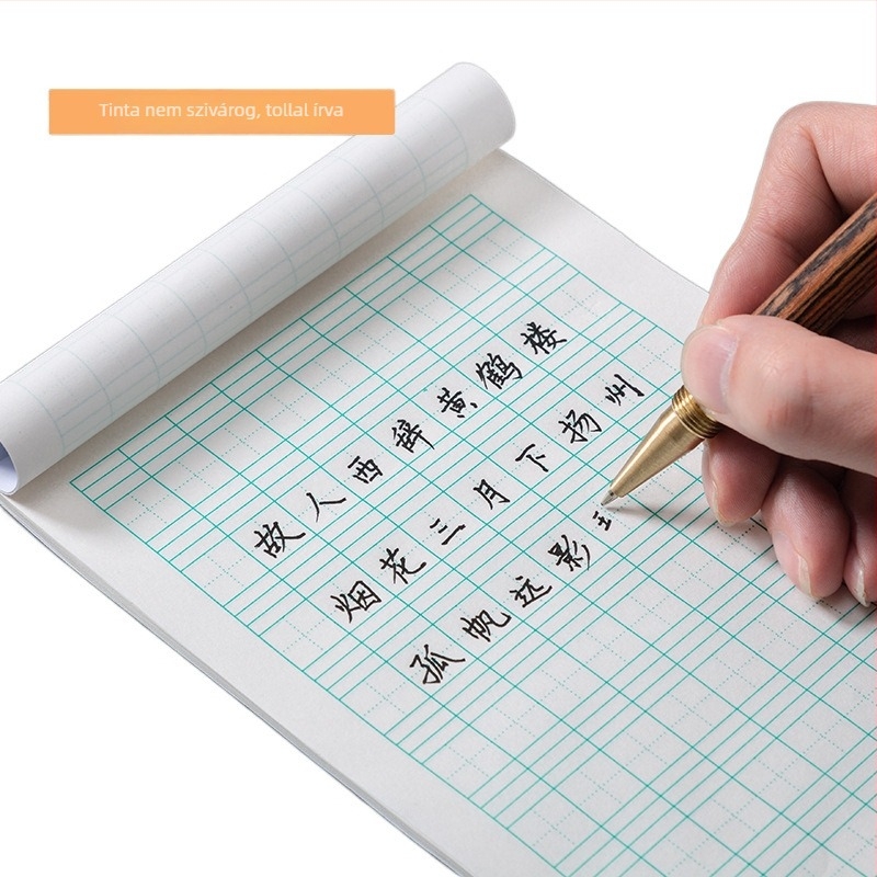 Wenhai gyakorlófüzet: egyréses oldalú gyakorló kínai karakterekhez, matematika és Pinyin, írásrács