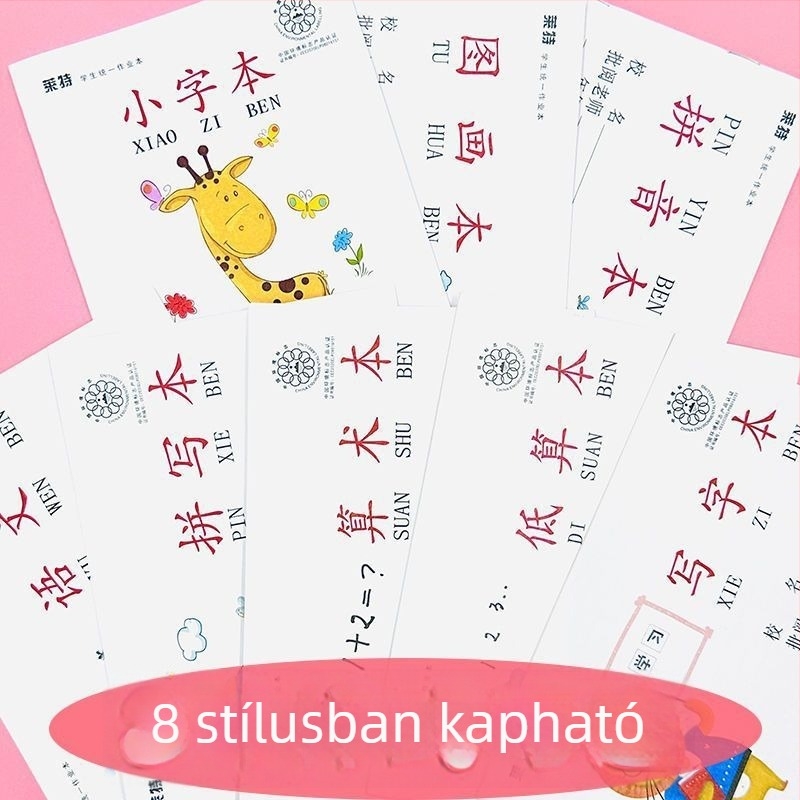 Általános iskolai munkafüzet: Pinyin, aritmetika, írás, rajz és kínai karakterek helyesírása óvodásoknak