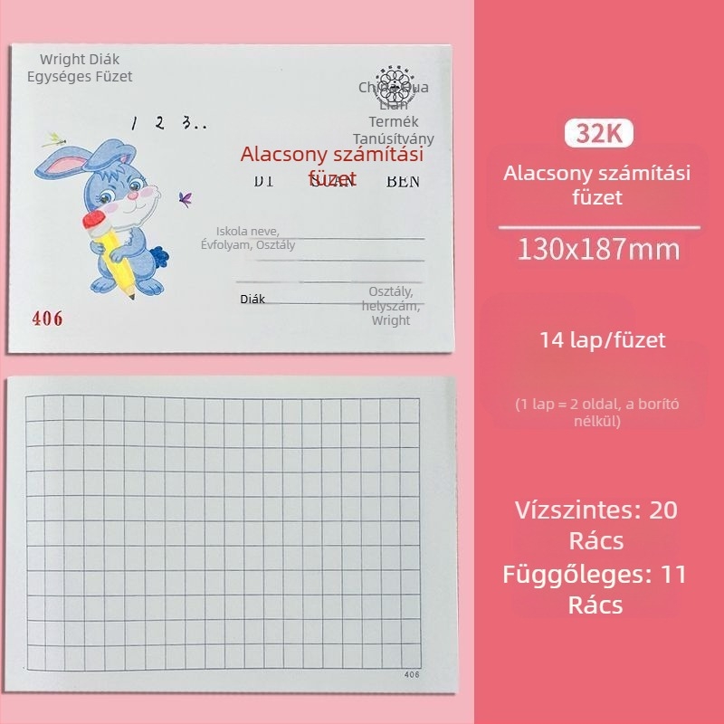 Általános iskolai munkafüzet: Pinyin, aritmetika, írás, rajz és kínai karakterek helyesírása óvodásoknak