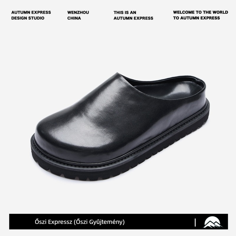 Férfi bőr loafers, felső rész: bőr második réteg; talp: EVA; bélés: viszkóz; zárás: slip-on; nyár 2025