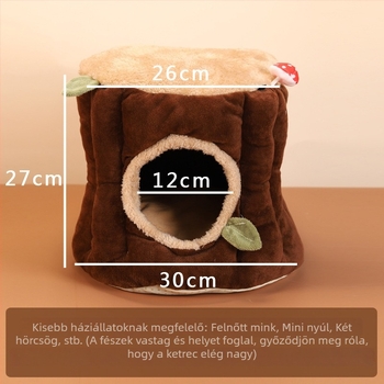 Hamster pamutszövet fészek, akasztható kivitel - őszi és téli használatra, anyag: Egyéb