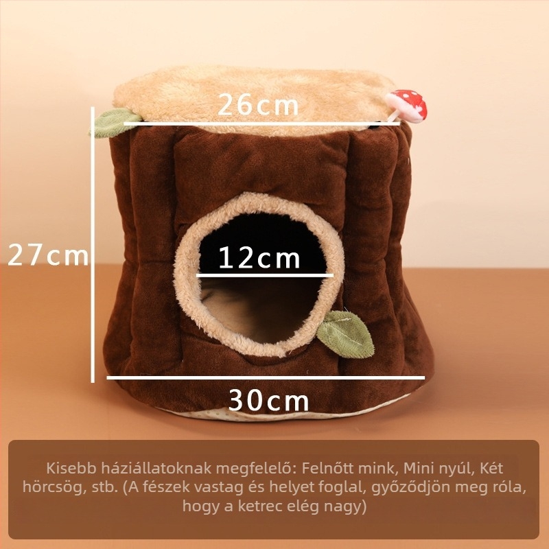 Hamster pamutszövet fészek, akasztható kivitel - őszi és téli használatra, anyag: Egyéb