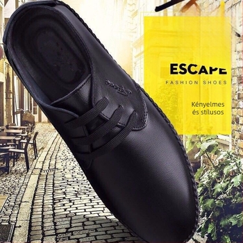 Férfi Bean Shoes PU bőrből, pánttal, kerek orr, lapos sarka – angol stílus üzleti-szabadidő