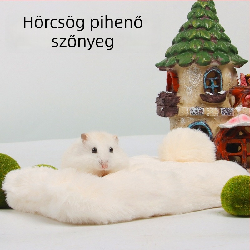 Téli meleg pamutfészek kisállatoknak — hörcsög, tengerimalac, csincsilla és nyúl