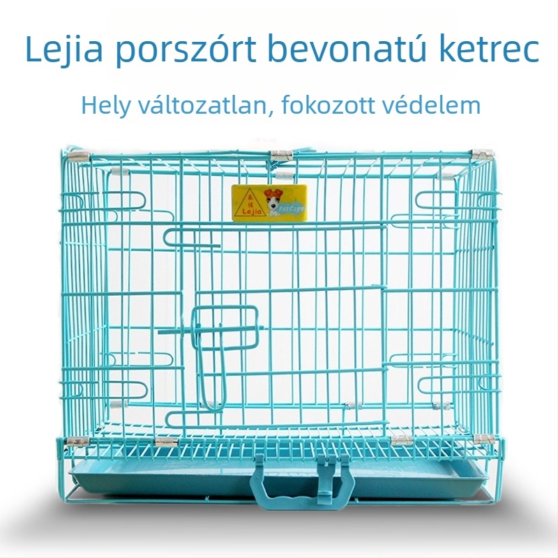 Összecsukható vasból készült kisállatketrec kutyáknak, macskáknak és más kisállatoknak