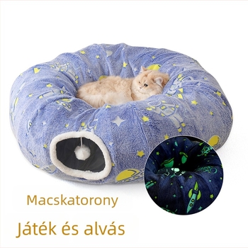 Macska alagút fészek — textil anyag, hőfunkció, macskáknak, nyulaknak és hörcsögöknek; márka ZOOZEE