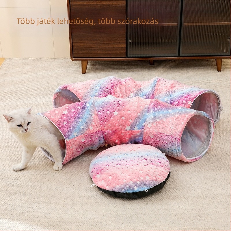 Macska alagút fészek — textil anyag, hőfunkció, macskáknak, nyulaknak és hörcsögöknek; márka ZOOZEE