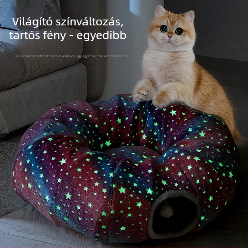 Macska alagút fészek — textil anyag, hőfunkció, macskáknak, nyulaknak és hörcsögöknek; márka ZOOZEE