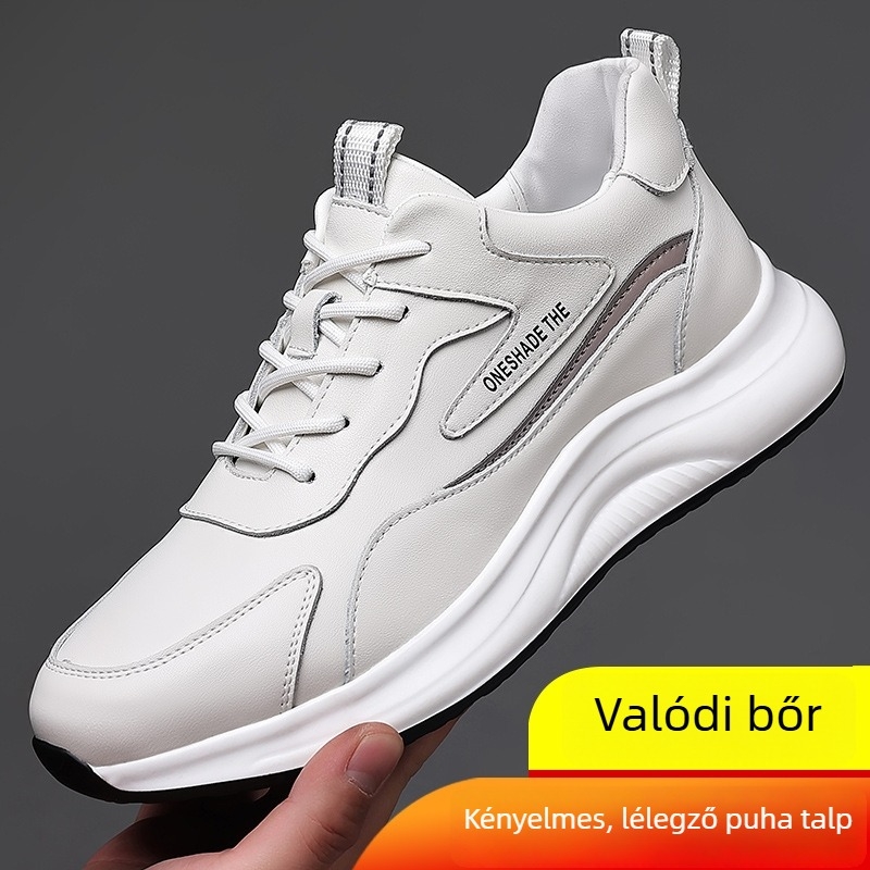 Platform cipők marha bőrből, PU talp, kerek orr, alacsony felső rész