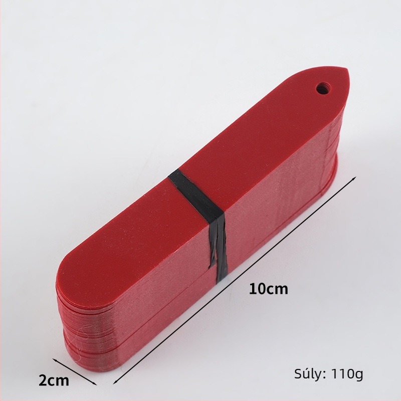 PVC műanyag növénytáblák sukulentákhoz, lyukas talajtáblák, 10×2 cm, vízálló kerti címkék