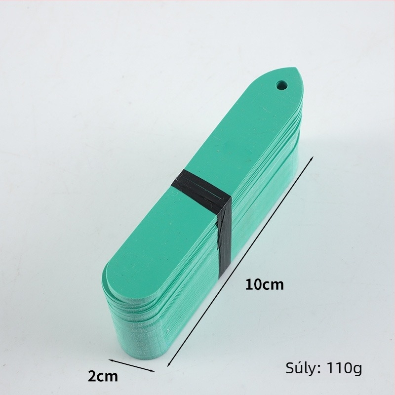 PVC műanyag növénytáblák sukulentákhoz, lyukas talajtáblák, 10×2 cm, vízálló kerti címkék