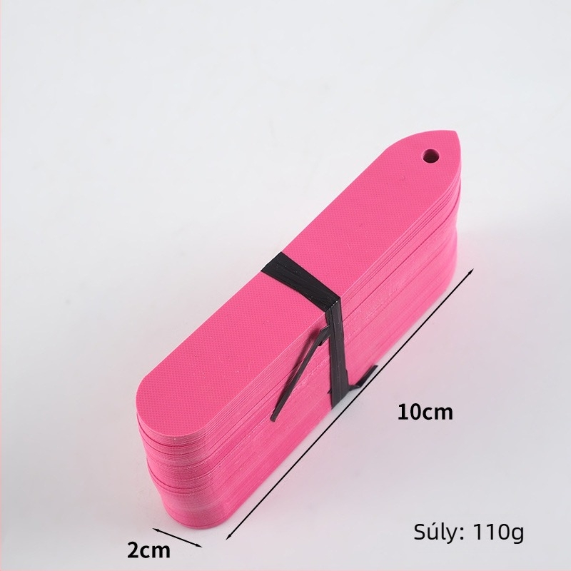 PVC műanyag növénytáblák sukulentákhoz, lyukas talajtáblák, 10×2 cm, vízálló kerti címkék