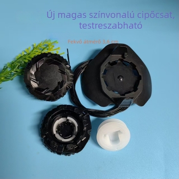 Cipő forgócsatja – kötés nélkül, csúszásmentes acélhuzal zsinórral, stílus gomb, Fengdi plastic 028, sportcipőkhöz, bőr cipőkhöz, bakancsokhoz, hétköznapi és munkacipőkhöz, tél–tavasz–ősz