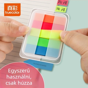 Index matricák és átlátszó írható címkék, márka: Truecolor; Öntapadó; 100 darab; Átlátszó; Írható