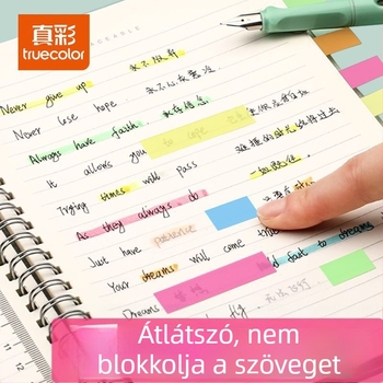 Index matricák és átlátszó írható címkék, márka: Truecolor; Öntapadó; 100 darab; Átlátszó; Írható