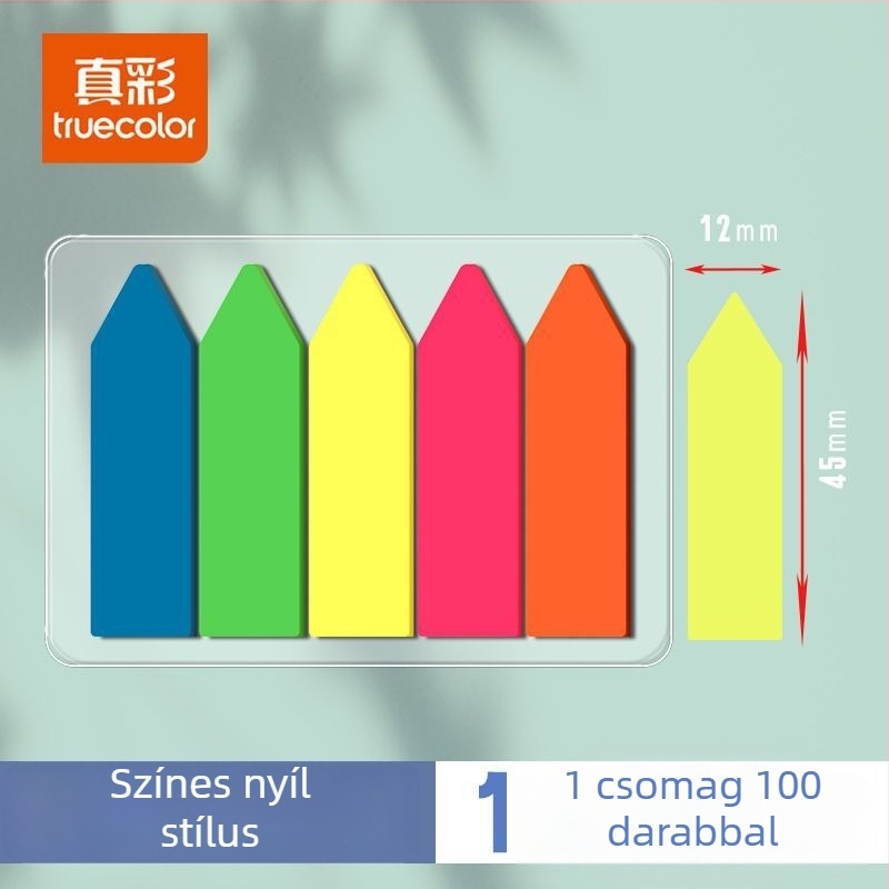 Index matricák és átlátszó írható címkék, márka: Truecolor; Öntapadó; 100 darab; Átlátszó; Írható