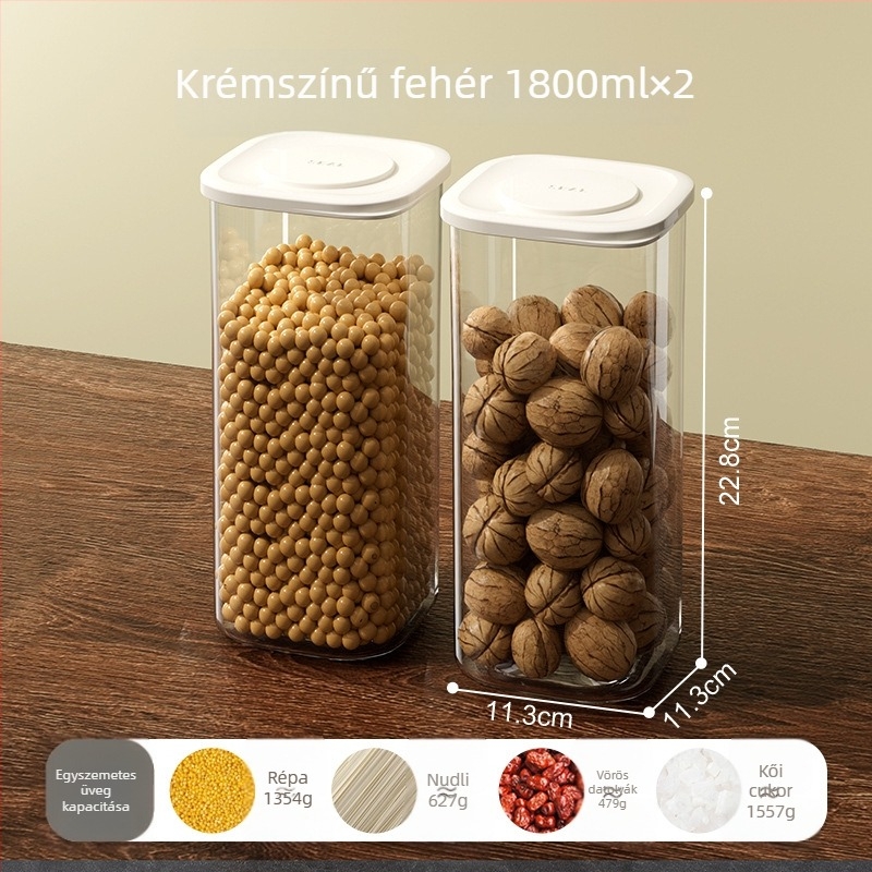 Zárható élelmiszertároló doboz konyhához – ovális PET tartály, 300 ml alatt, mikrohullámú sütőben használható, etnikai stílus