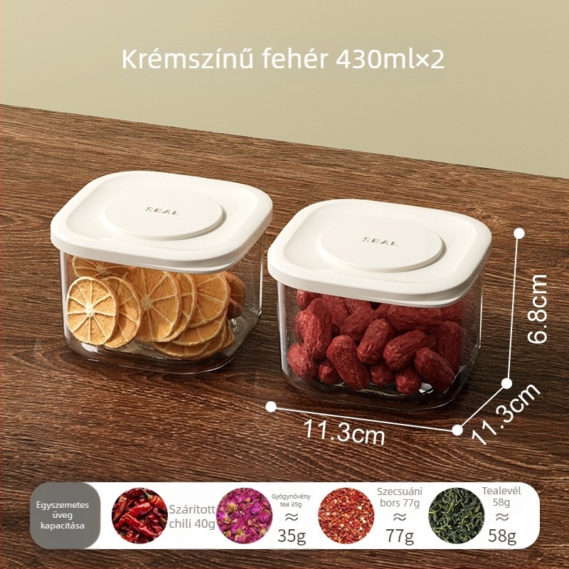 Zárható élelmiszertároló doboz konyhához – ovális PET tartály, 300 ml alatt, mikrohullámú sütőben használható, etnikai stílus