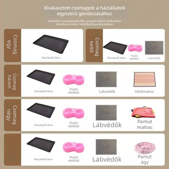 Kis- és közepes méretű kutyák, macskák és nyulak számára – ketrec beépített toalettel és belső kutyaodúval