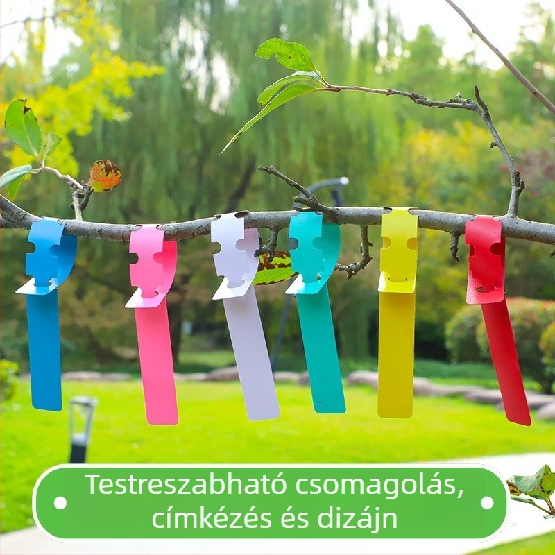 PVC víztartó gyűrű készlet kerti címkékkel, három állású állítható palánta címkék csattal