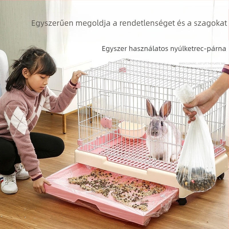 Ketrec aljának egyszer használatos fóliája nyulak és kis háziállatok számára (Plasztik; Származás: Guangdong; Márka: Kelly; Import: Nem)