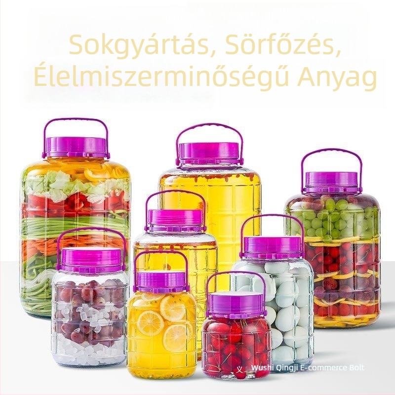 Ólommentes kristályüveg savanyúságos üveg, lezárt, ovális alakú, háztartási használatra