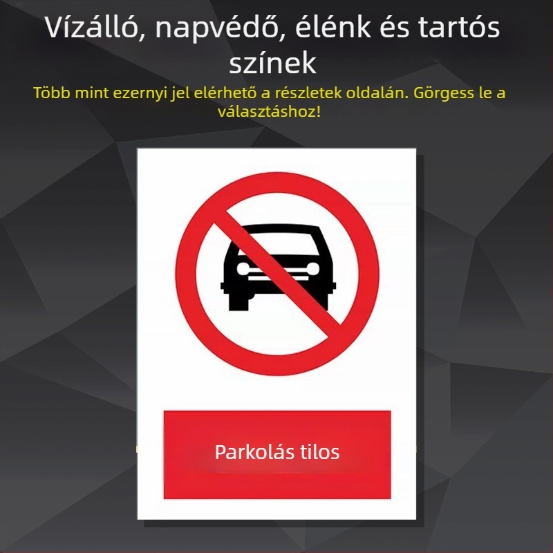 Rozsdamentes acél gépek biztonsági jelzőtáblája – szitanyomás/gravírozás, ipari berendezések jelzése, testre szabható