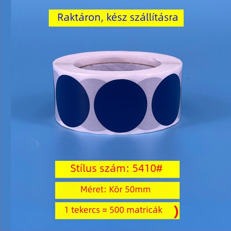 Kör alakú önöntapadós árjegy címkék – rézlemez, modell 54, gördített nyomtatás, 0,08 mm vastagság