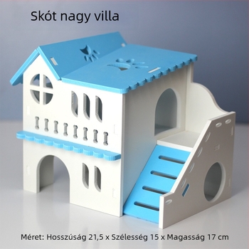 Hörcsög ház villa-stílusú fa-műanyag anyagból