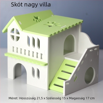 Hörcsög ház villa-stílusú fa-műanyag anyagból