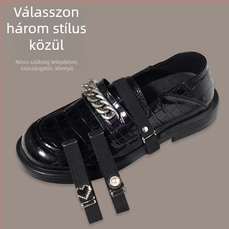 Női mokaszni: csúszásmentes sarok, rugalmas állítható pánt és rögzítő szalag, kényelmes viselet