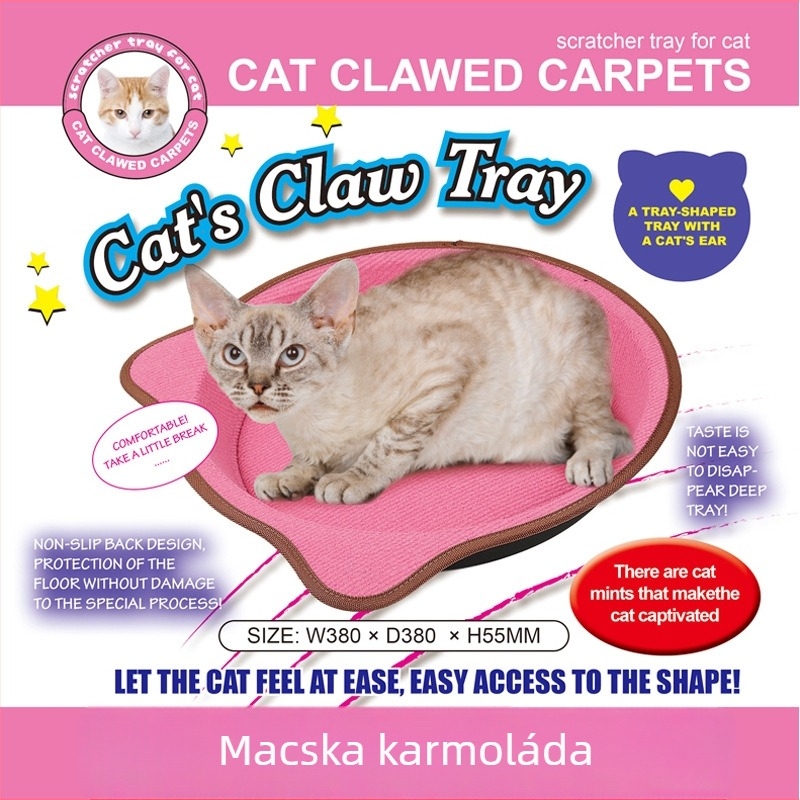 Velúr macskapárna leesésgátló tálcával - lélegző, egész éves használatra, Ragdoll és Birman cicáknak