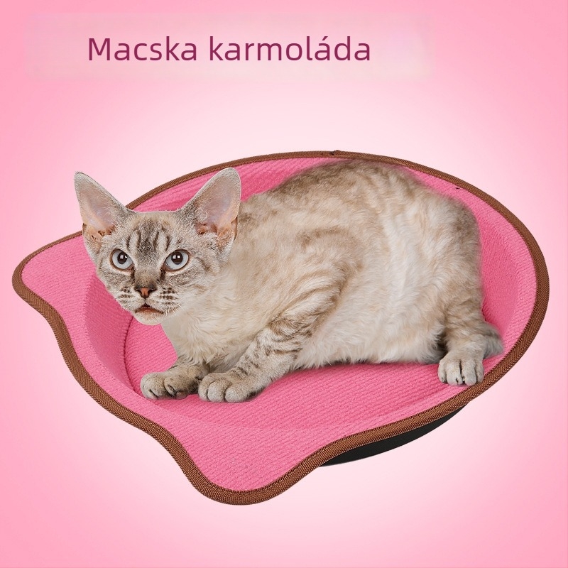 Velúr macskapárna leesésgátló tálcával - lélegző, egész éves használatra, Ragdoll és Birman cicáknak