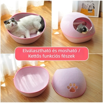 Duo Run filcből készült macskafészek – macskáknak, fészek és ketrec, anyag: filc
