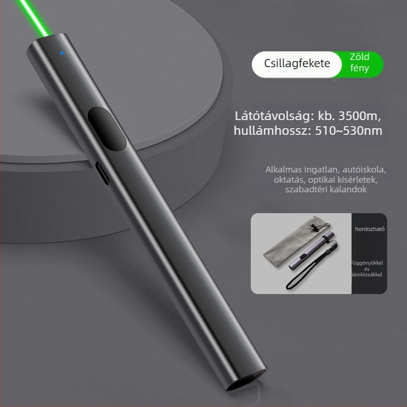 Zhizhan Magas Teljesítményű Lézerpointer Toll, Fém Kivitel, Egypontos Lézer, Konferenciákhoz