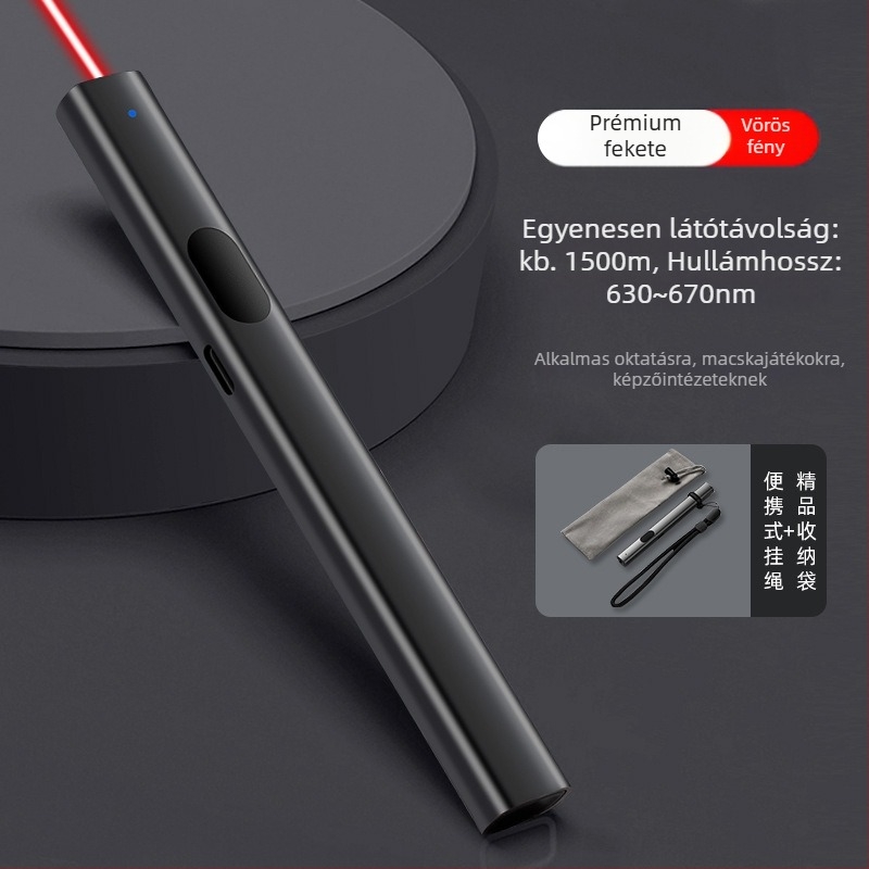 Zhizhan Magas Teljesítményű Lézerpointer Toll, Fém Kivitel, Egypontos Lézer, Konferenciákhoz