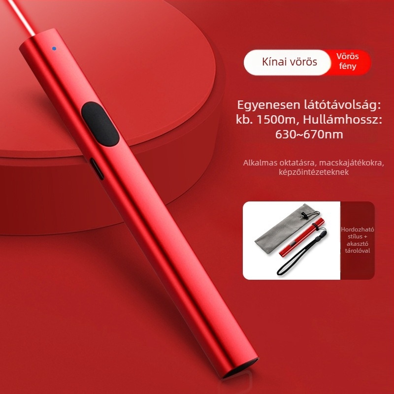 Zhizhan Magas Teljesítményű Lézerpointer Toll, Fém Kivitel, Egypontos Lézer, Konferenciákhoz