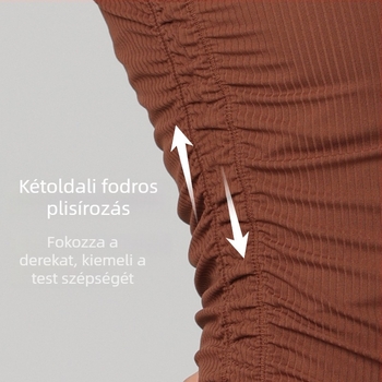 Női ujjatlan jóga-top slim-fit, csípőig érő hossz, gyorsan száradó nylon-spanded anyag, 80% nylon, 20% spandex