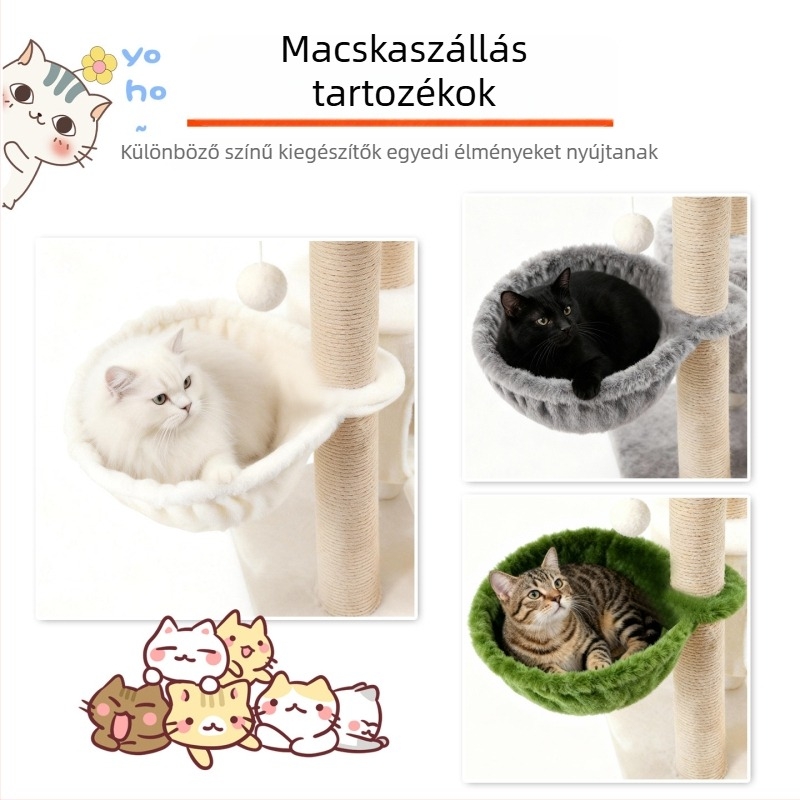 Cat Nest Scoop — plüss macskaház, Miao Qiao márka, kiegészítő macskaodúhoz/kateghez